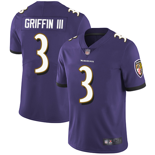 Baltimore Ravens Limited Purple Men Robert Griffin III Home Jersey NFL Football 3 Vapor Untouchable